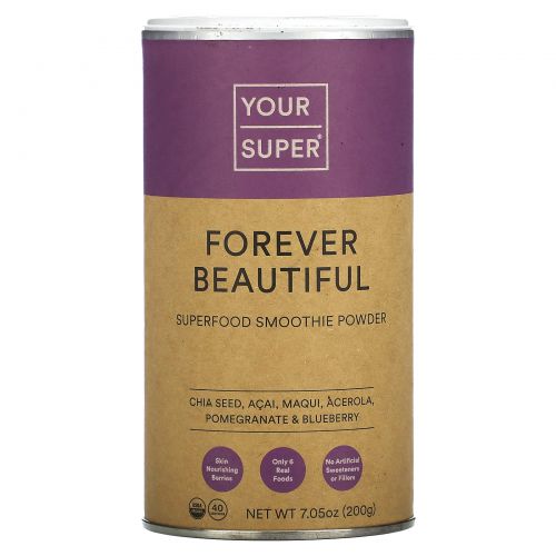 Your Super, Forever Beautiful, Superfood Smoothie Powder, 7.05 oz (200 g)
