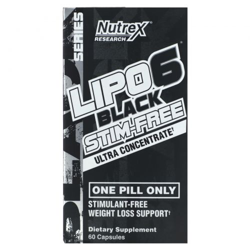 Nutrex Research, Lipo 6 Black, ультраконцентрат, 60 капсул