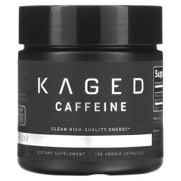 Kaged, Кофеин, 100 растительных капсул