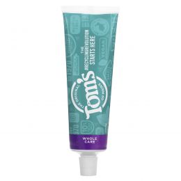 Toms of Maine, Whole Care Anticavity Toothpaste, Spearmint, 4 oz (113 g)