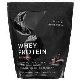 Sports Research, Whey Protein Isolate, Dutch Chocolate, 5 lbs (1.27 kg)