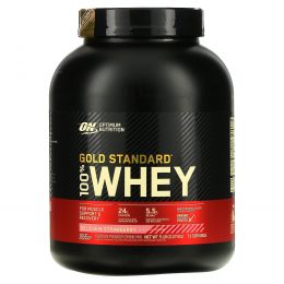 Optimum Nutrition, Gold Standard, 100% сыворотка, аппетитная клубникка, 5 фунтов (2,27 кг)