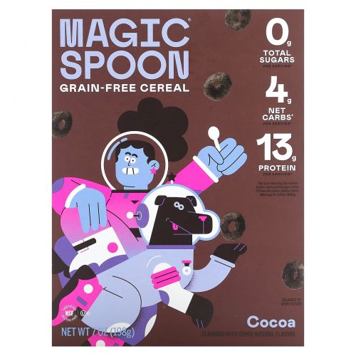 Magic Spoon, Хлопья без злаков, какао, 198 г (7 унций)