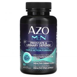 Azo, Для мужчин, защита простаты и мочевыводящих путей, 60 капсул