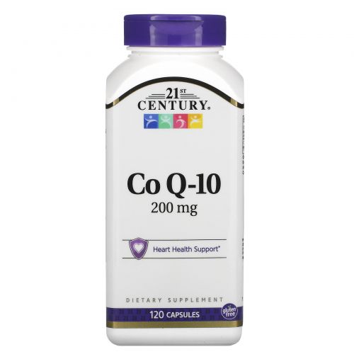 21st Century, Коэнзим Q-10, 200 мг, 120 гелевых капсул