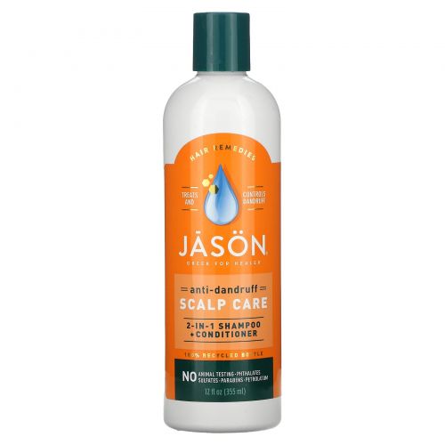 Jason Natural, Шампунь и кондиционер против перхоти, 355 мл (12 fl oz)