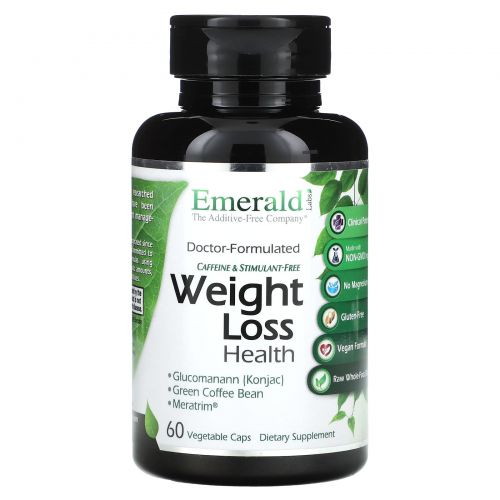 Emerald Laboratories, Для снижения веса и здоровья, 60 растительных капсул