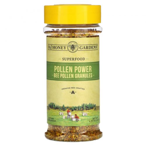 Honey Gardens, Pollen Power, гранулы пчелиной пыльцы, 135 г (4,75 унции)