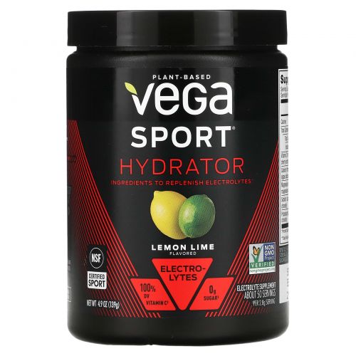 Vega, Sport, Hydrator, Lemon-Lime, 4.9 oz (139 g)