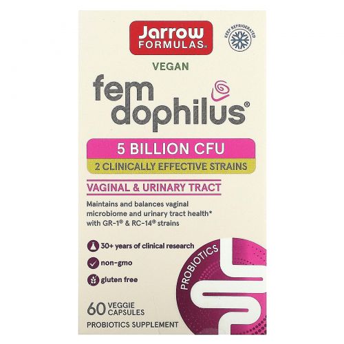 Jarrow Formulas, FemDophilus, 60 капсул (Ice)