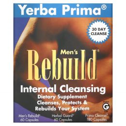 Yerba Prima, Внутреннее очищение Men's Rebuild, программа из 3 частей