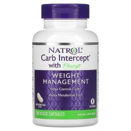 Natrol, Carb Intercept, Фаза 2 белая фасоль, 120 капсул