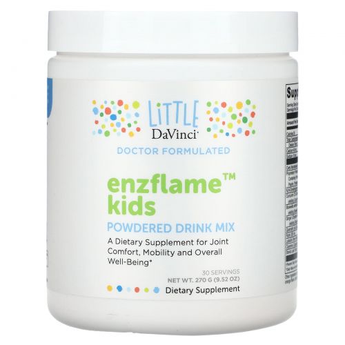 Little DaVinci, Enzflame Kids, порошковая смесь для приготовления напитков, 270 г (9,52 унции)