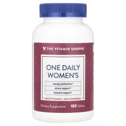 The Vitamin Shoppe, Мультивитамины и мультиминералы для женщин One Daily, 180 таблеток