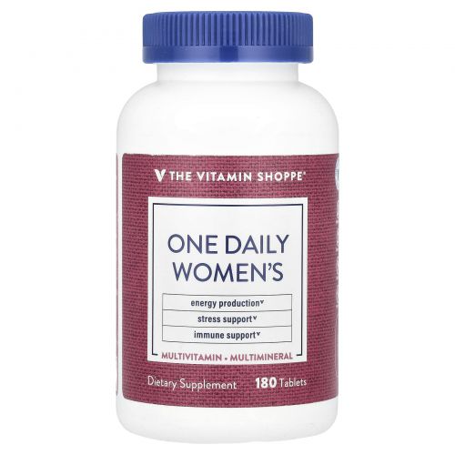 The Vitamin Shoppe, Мультивитамины и мультиминералы для женщин One Daily, 180 таблеток