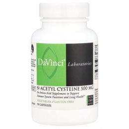 DaVinci Laboratories of Vermont, N-Acetyl Cysteine, 500 mg, 90 Capsules