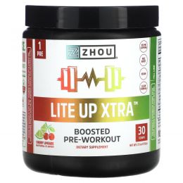 Zhou Nutrition, Lite Up Xtra, Boosted Pre-Workout, вишневый лаймад, 213 г (7,5 унции)