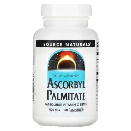 Source Naturals, Аскорбилпальмитат, 500 мг, 90 капсул