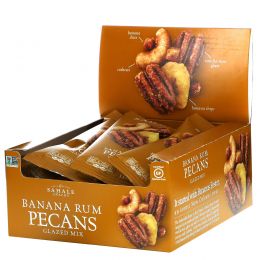 Sahale Snacks, Glazed Mix, Banana Rum Pecans, 9 Packs, 1.5 oz (42.5 g) Each