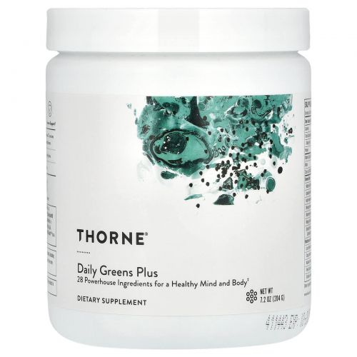 Thorne, Daily Greens Plus, ежедневная добавка с зеленью, 192 г (6,7 унции)