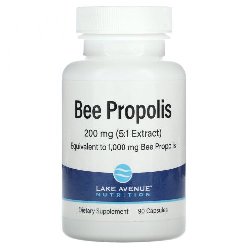 Lake Avenue Nutrition, Bee Propolis, 5:1 Extract, 1,000 mg, 90 Veggie Capsules