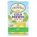 Twinings, Чай холодной заварки, зеленый чай с мятой, 20 пакетиков, 1,41 унции (40 г)