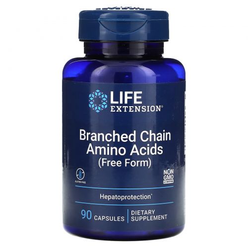 Life Extension, Аминокислоты с разветвленными цепями, 90 вегетарианских капсул