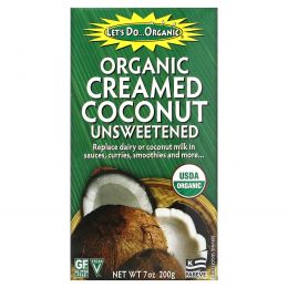 Edward & Sons, Organic Creamed Coconut, Unsweetened, 7 oz (200 g)