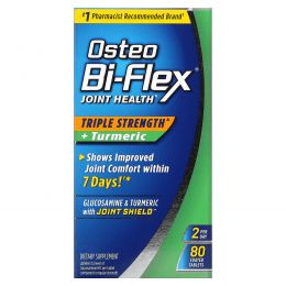 Osteo Bi-Flex, Joint Health, Triple Strength + Turmeric , 80 Coated Tablets