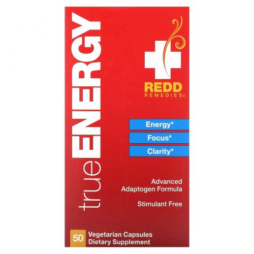Redd Remedies, Energy, TrueEnergy, 50 Veggie Caps
