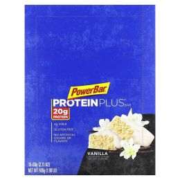 PowerBar, Батончик Protein Plus, ваниль, 15 батончиков, 60 г (2,11 унции)