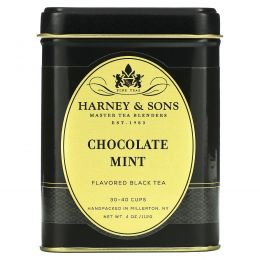 Harney & Sons, Черный чай с шоколадом и мятой, 4 унции