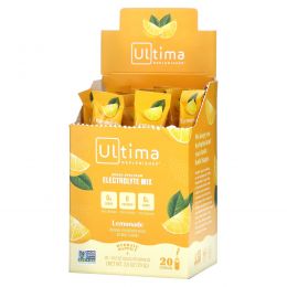 Ultima Health Products, "Предельный восполнитель", порошок электролитов со вкусом лимонада, 20 пакетиков, 0,12 унций (3,5 г)