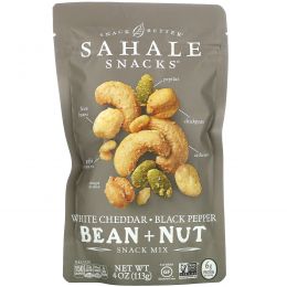 Sahale Snacks, Snack Mix, White Cheddar, Black Pepper Bean + Nut, 4 oz (113 g)