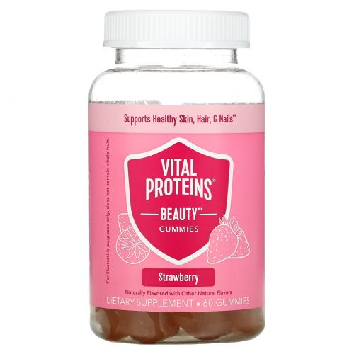 Vital Proteins, Beauty Gummies, Strawberry, 60 Gummies