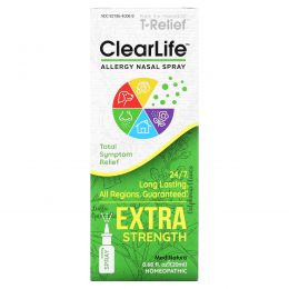 MediNatura, ClearLife, спрей против аллергии, 0,68 жидких унции (20 мл)