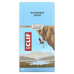 Clif Bar, Energy Bar, Blueberry Crisp, 12 Bars, 2.4 oz (68 g) Each