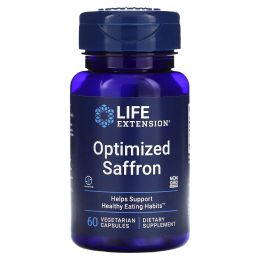 Life Extension, Улучшенный шафран с Satiereal, 60 капсул на растительной основе