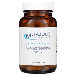 Metabolic Maintenance, L-Methionine, 500 mg, 100 Capsules