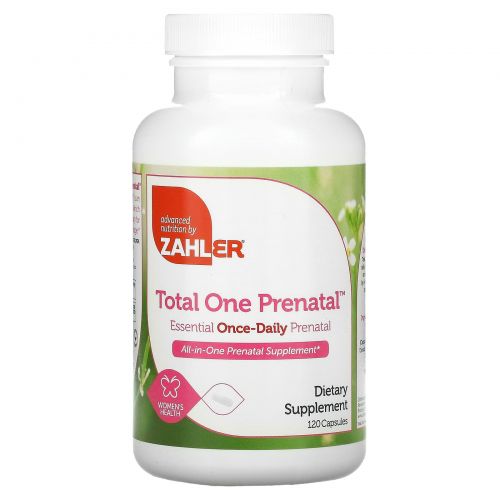 Zahler, Total One Prenatal, Essential Once-Daily Prenatal, 120 Capsules