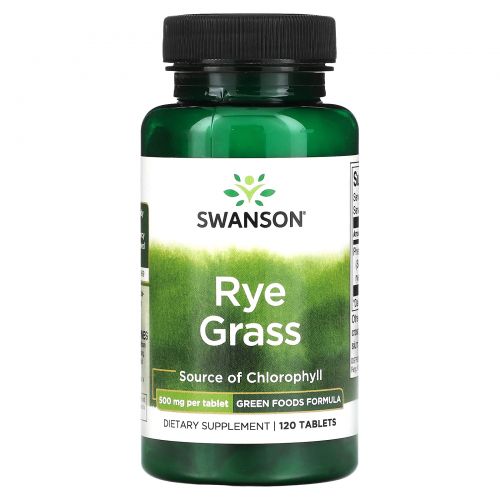 Swanson, Ржаная трава, 500 мг, 120 таблеток