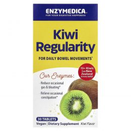 Enzymedica, Kiwi Regularity, Kiwi Flavor, 30 Relief Chews