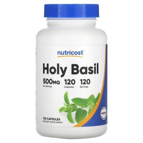 Nutricost, базилик священный, 500 мг, 120 капсул