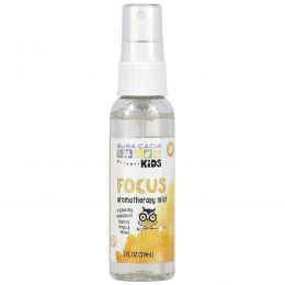 Aura Cacia, Kids, Focus Aromatherapy Mist, 2 fl oz (59 ml)