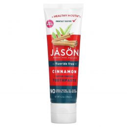 Jason Natural, Healthy Mouth, зубная паста против зубного камня, без фтора, корица, 119 г (4,2 унции)