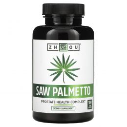 Zhou Nutrition, Saw Palmetto, Prostate Health Complex, 100 Capsules