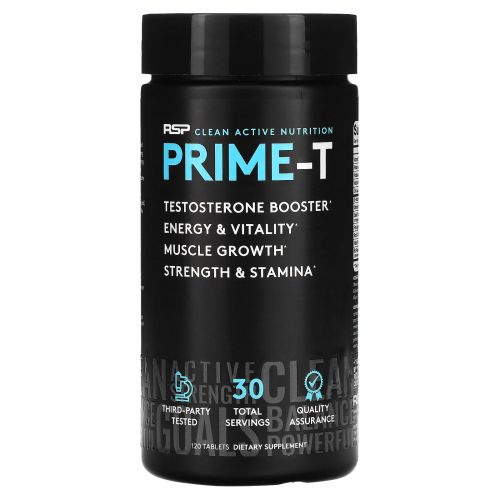 RSP Nutrition, Prime-T, 120 таблеток