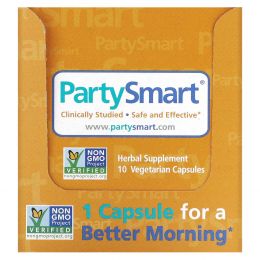 Himalaya Herbal Healthcare, PartySmart, 10 пакетов, по 1 капсуле в каждом