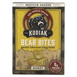 Kodiak Cakes, Bear Bites, запеченные крекеры с медом, 255 г (9 унций)