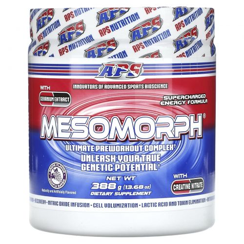 APS, Mesomorph, виноград, 388 г (13,68 унции)